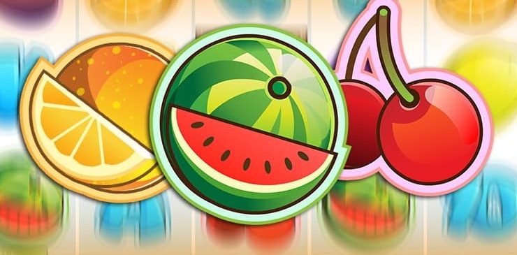 Symboles de fruits sur les machines à sous