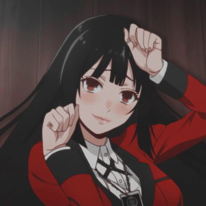 Yumeko Jabami, personnage principal de l'animé Kakegurui