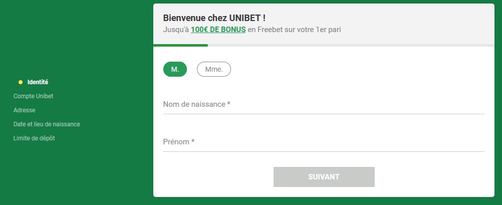 inscription unibet fr